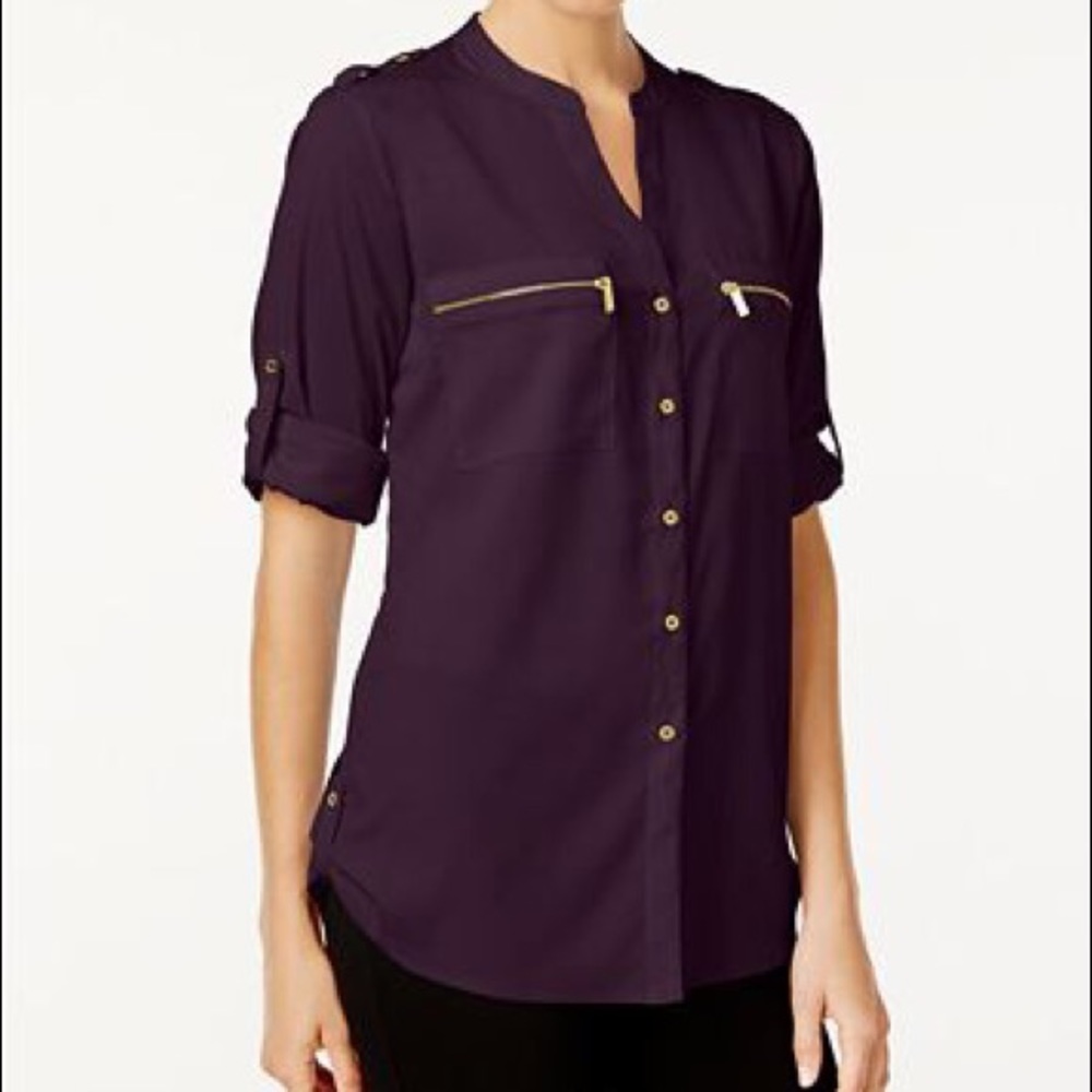 Calvin Klein Med peach button zip pocket